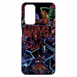 Чехол из раздела Мстители Marvel neon art pattern для Xiaomi Redmi Note 11 - FATLINE Чехол из раздела Мстители Marvel neon art pattern для Xiaomi Redmi Note 11