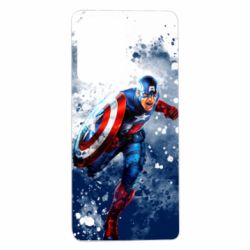 Чохол з розділу Месники Captain America and splashes для Xiaomi Redmi Note 12 Pro 5G - FATLINE Чохол з розділу Месники Captain America and splashes для Xiaomi Redmi Note 12 Pro 5G