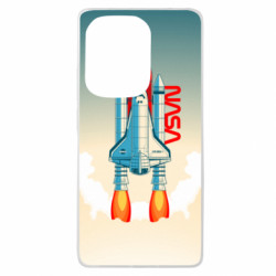 Чохол з розділу Nasa NASA logo and rocket для Xiaomi Redmi Note 13 Pro 4G - FATLINE Чохол з розділу Nasa NASA logo and rocket для Xiaomi Redmi Note 13 Pro 4G