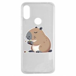 Чехол из раздела Авторские принты Капибара ест для Xiaomi Redmi Note 7