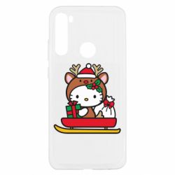 Чехол из раздела НОВЫЙ ГОД 2026 Китти на санках для Xiaomi Redmi Note 8T - FATLINE Чехол из раздела НОВЫЙ ГОД 2026 Китти на санках для Xiaomi Redmi Note 8T