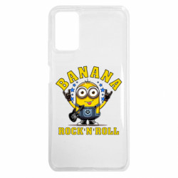 Чехол из раздела Миньоны банановый рок н ролл для Xiaomi Redmi Note 9 4G - FATLINE Чехол из раздела Миньоны банановый рок н ролл для Xiaomi Redmi Note 9 4G