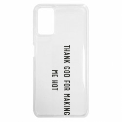 Чехол из раздела Прикольные надписи Thank god for making me hot для Xiaomi Redmi Note 9 4G - FATLINE Чехол из раздела Прикольные надписи Thank god for making me hot для Xiaomi Redmi Note 9 4G