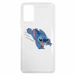Чехол из раздела Лило и Стич Стич прыгает для Xiaomi Redmi Note 9 4G - FATLINE Чехол из раздела Лило и Стич Стич прыгает для Xiaomi Redmi Note 9 4G