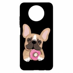 Чохол з розділу Пончики Французький бульдог з пончиком для Xiaomi Redmi Note 9 5G/Redmi Note 9T - FATLINE Чохол з розділу Пончики Французький бульдог з пончиком для Xiaomi Redmi Note 9 5G/Redmi Note 9T