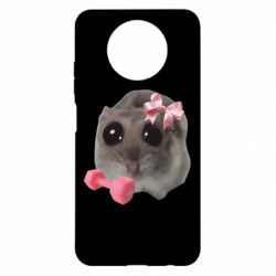 Чохол з розділу Соціальні мережі Хом'як з бантиком та гиря для Xiaomi Redmi Note 9 5G/Redmi Note 9T - FATLINE Чохол з розділу Соціальні мережі Хом'як з бантиком та гиря для Xiaomi Redmi Note 9 5G/Redmi Note 9T