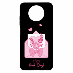 Чохол з розділу Вінтаж Лист Happy Pink Day для Xiaomi Redmi Note 9 5G/Redmi Note 9T - FATLINE Чохол з розділу Вінтаж Лист Happy Pink Day для Xiaomi Redmi Note 9 5G/Redmi Note 9T