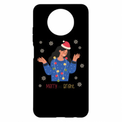 Чохол з розділу Авторські принти Різдвяна дівчинка з гірляндою для Xiaomi Redmi Note 9 5G/Redmi Note 9T - FATLINE Чохол з розділу Авторські принти Різдвяна дівчинка з гірляндою для Xiaomi Redmi Note 9 5G/Redmi Note 9T