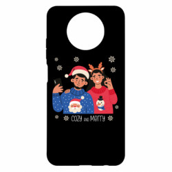 Чохол з розділу Авторські принти Різдвяна пара в светрах для Xiaomi Redmi Note 9 5G/Redmi Note 9T - FATLINE Чохол з розділу Авторські принти Різдвяна пара в светрах для Xiaomi Redmi Note 9 5G/Redmi Note 9T