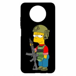 Чохол з розділу Simpsons Солдат Барт для Xiaomi Redmi Note 9 5G/Redmi Note 9T - FATLINE Чохол з розділу Simpsons Солдат Барт для Xiaomi Redmi Note 9 5G/Redmi Note 9T