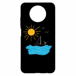Чохол з розділу Море Сонце, Море, Човен, Чайка для Xiaomi Redmi Note 9 5G/Redmi Note 9T - FATLINE Чохол з розділу Море Сонце, Море, Човен, Чайка для Xiaomi Redmi Note 9 5G/Redmi Note 9T