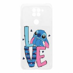 Чехол из раздела Лило и Стич Стич Love для Xiaomi Redmi Note 9/Redmi 10X - FATLINE Чехол из раздела Лило и Стич Стич Love для Xiaomi Redmi Note 9/Redmi 10X
