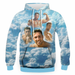 Чоловіча 3D худі Billy Herrington - FATLINE Чоловіча 3D худі Billy Herrington