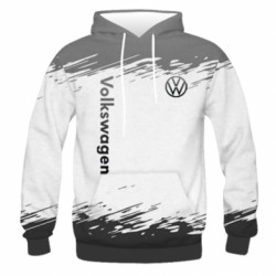 Чоловіча 3D худі  (M) Volkswagen logo and grunge  - FATLINE
