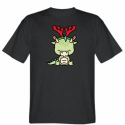 Мужская футболка Stedman Дракон с оленьими рогами - FATLINE Мужская футболка Stedman Дракон с оленьими рогами