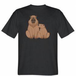 Мужская футболка Stedman Две капибары - FATLINE Мужская футболка Stedman Две капибары