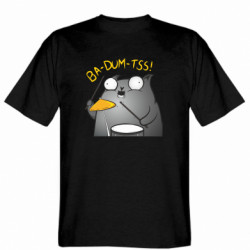 Мужская футболка Gildan Cat BA-DUM-TSS! - FATLINE Мужская футболка Gildan Cat BA-DUM-TSS!