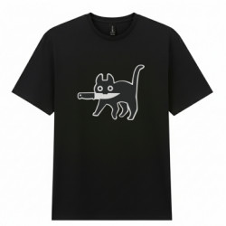 Мужская футболка Gildan Cat with a knife