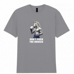 Чоловіча футболка Gildan Don’t push the horses арт