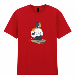 Мужская футболка Gildan Funny Meowscles