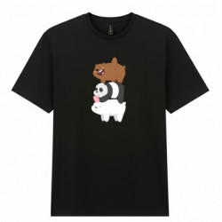 Мужская футболка Gildan Гризли Панда и Белый - FATLINE Мужская футболка Gildan Гризли Панда и Белый