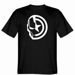Чоловіча футболка Gildan Iron Man and Captain America - FATLINE Чоловіча футболка Gildan Iron Man and Captain America
