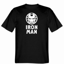 Мужская футболка Gildan Iron man text - FATLINE Мужская футболка Gildan Iron man text