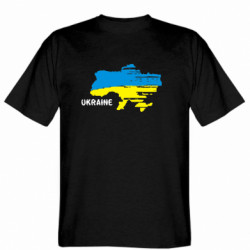 Чоловіча футболка Gildan Карта України з ліпленням Ukraine - FATLINE Чоловіча футболка Gildan Карта України з ліпленням Ukraine