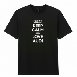 Мужская футболка Gildan Keep Calm and Love Audi