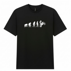 Чоловіча футболка Gildan  (L) Еволюція мотоцикліста (РОЗПРОДАЖ)