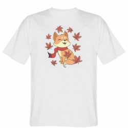Мужская футболка Gildan Лиса Осень - FATLINE Мужская футболка Gildan Лиса Осень