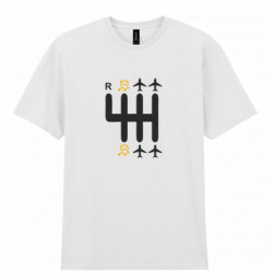 Мужская футболка Gildan Самолет на МКПП