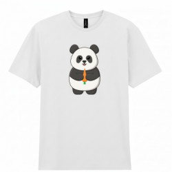 Мужская футболка Gildan Милая панда с морковкой