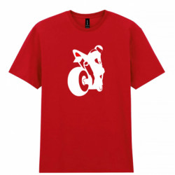 Мужская футболка Gildan Мотоциклист на спорте