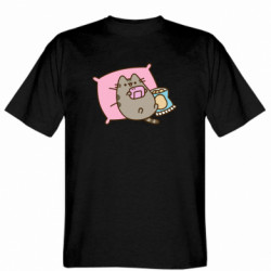 Мужская футболка Gildan Pusheen Chilling - FATLINE Мужская футболка Gildan Pusheen Chilling