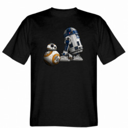 Мужская футболка Gildan R2D2 & BB-8 - FATLINE Мужская футболка Gildan R2D2 & BB-8