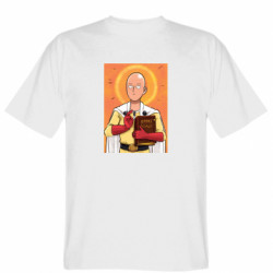 Мужская футболка Gildan Saitama is my God - FATLINE Мужская футболка Gildan Saitama is my God