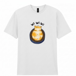 Мужская футболка Gildan Wi wi wi cat