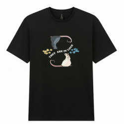 Мужская футболка Gildan Влюбленные крысы - FATLINE Мужская футболка Gildan Влюбленные крысы