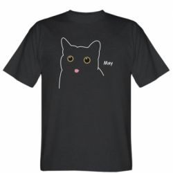 Мужская футболка Stedman Котик Мяу - FATLINE Мужская футболка Stedman Котик Мяу