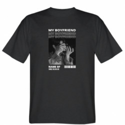 Мужская футболка Stedman "MY BOYFRIEND" your photo and text - FATLINE Мужская футболка Stedman "MY BOYFRIEND" your photo and text