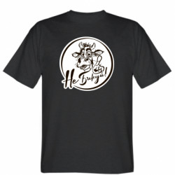 Мужская футболка Stedman Не Быкуй! - FATLINE Мужская футболка Stedman Не Быкуй!