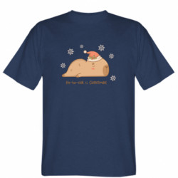 Мужская футболка Stedman Но-Но! Спящий Рождественский капибара - FATLINE Мужская футболка Stedman Но-Но! Спящий Рождественский капибара