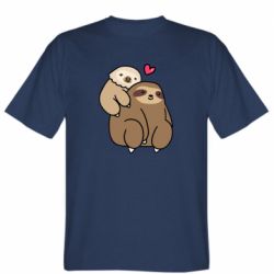 Мужская футболка Stedman Пара ленивцев - FATLINE Мужская футболка Stedman Пара ленивцев