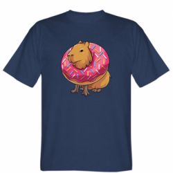 Мужская футболка Stedman Пончик с капибарой - FATLINE Мужская футболка Stedman Пончик с капибарой