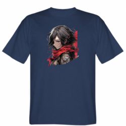 Чоловіча футболка Stedman портрет Мікаси з Атаки на титанів - FATLINE Чоловіча футболка Stedman портрет Мікаси з Атаки на титанів