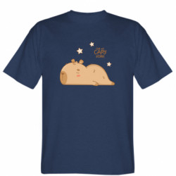 Мужская футболка Stedman Спящий стиль капибары - FATLINE Мужская футболка Stedman Спящий стиль капибары