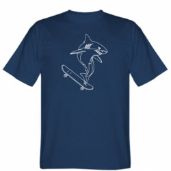 Мужская футболка Stedman Акула на скейте