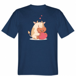 Мужская футболка Stedman Бык с Сердцем Валентинкой