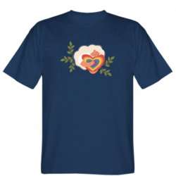 Мужская футболка Stedman Женщина блондинка с радужным сердцем - FATLINE Мужская футболка Stedman Женщина блондинка с радужным сердцем